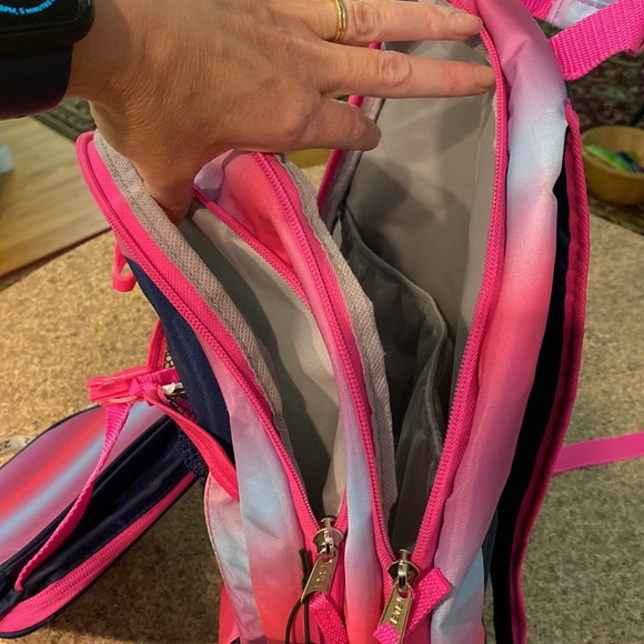 NWT Fuel 2 for 1 Backpack Lunch Bag Combo Pink and Blue - Picture 12 of 17